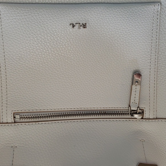 Ralph Lauren White Leather Tote Bag #129 - Picture 8 of 10